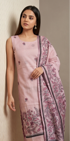 Purple Jamdani Suit