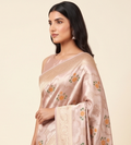 Pastel Katan Tanchoi Meenakari Saree