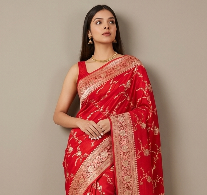Royal Red Premium Silk Saree