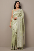 Pastel Green Tanchoi Silk Saree