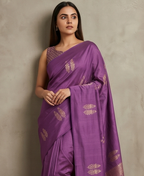 Chiniya Silk Meenakari Booti Saree