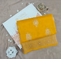 Yellow raw silk