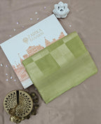 Neon Parrot Green Designer Saree with Shimmery Silk