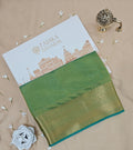 Parrot Green Tissue saree