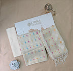 Mulmul cotton White Small booti suit