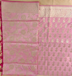 Banarasi Pink Silk Suit