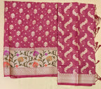 Berry Paithani Suit
