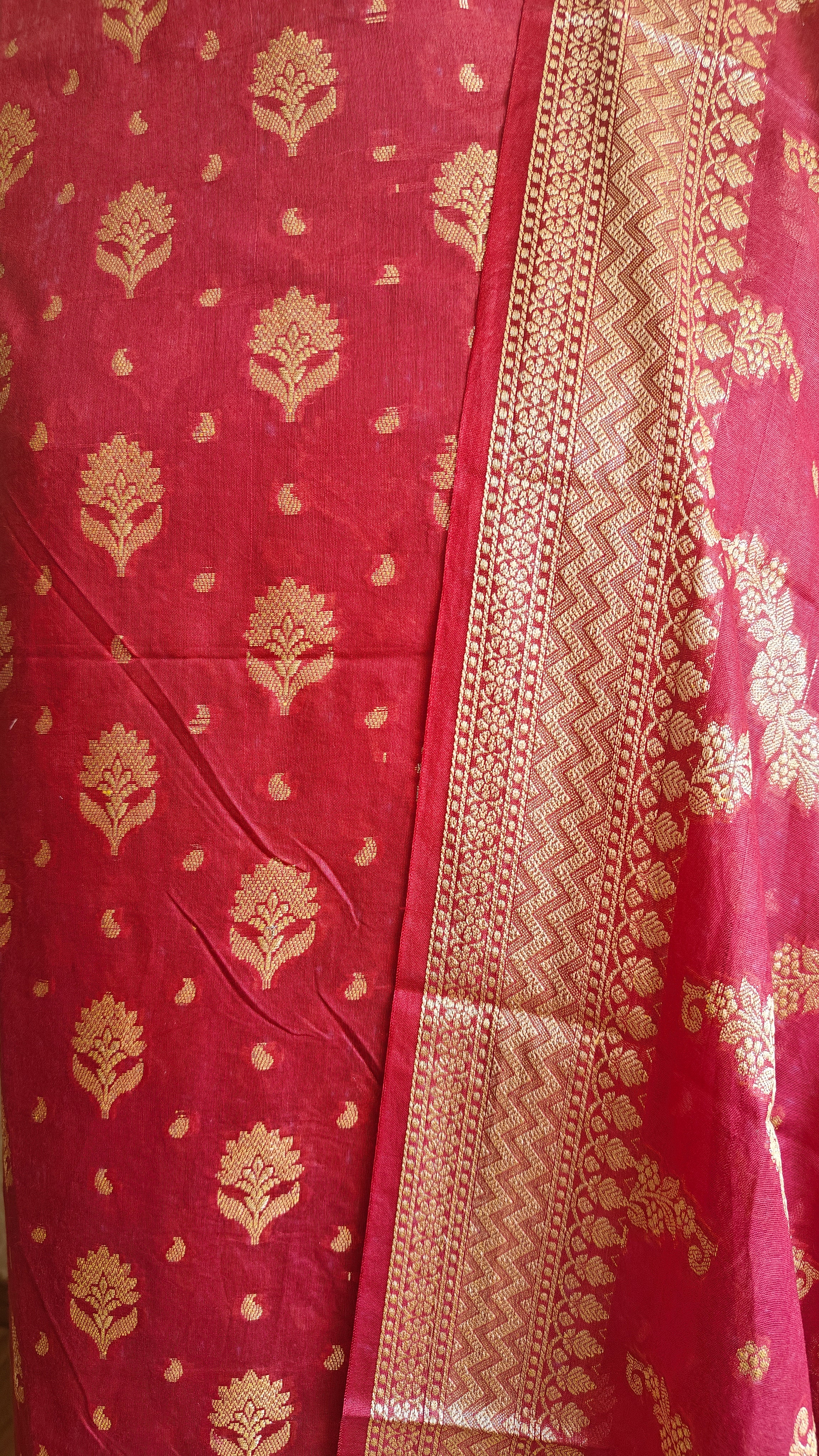 Berry Purple Paithani 3-Piece Suit