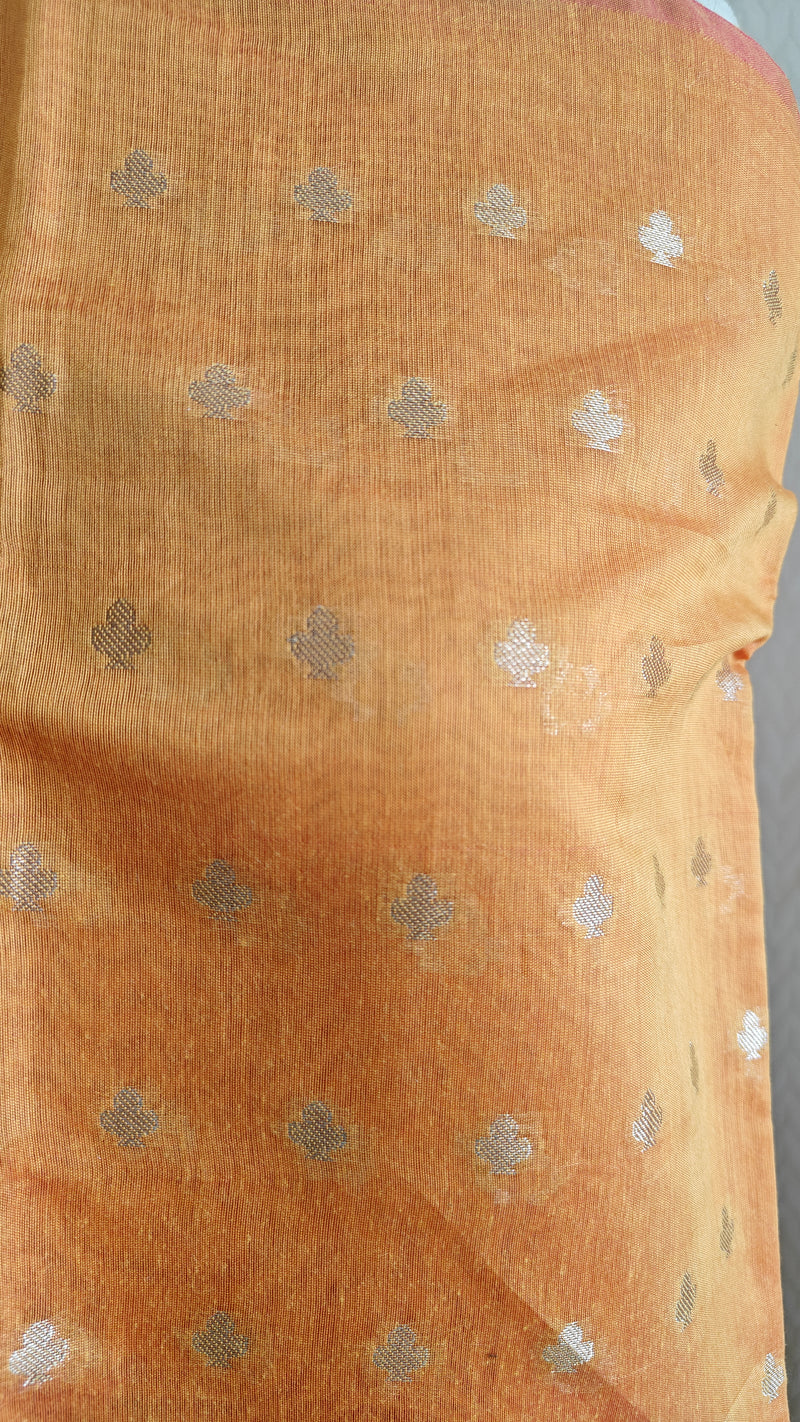 Orangish yellow Cotton suit