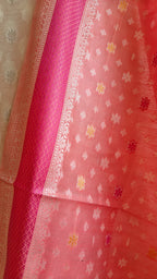 Pink and white combination 3 piece suit