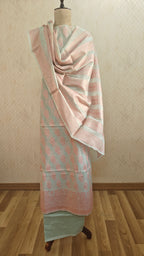 Light Ferozi Cotton 3-Piece Suit