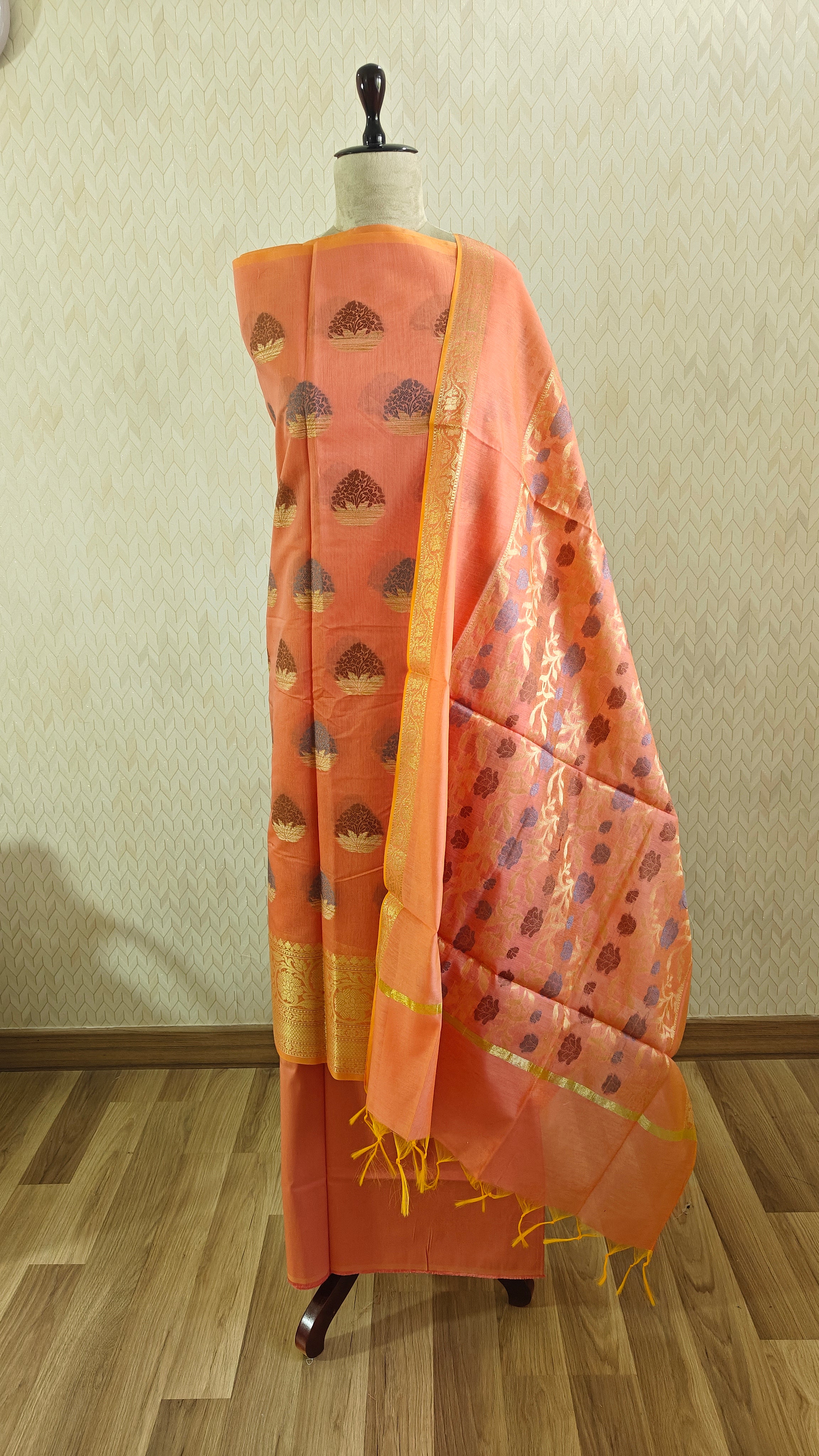 Orange 3-Piece Suit – Comfortable Summer Wear