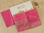 Soft Pink Mulmul Cotton 3-Piece Suit Set