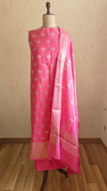 Soft Pink Mulmul Cotton 3-Piece Suit Set