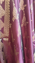 Maroon Katan Silk 3-Piece Suit
