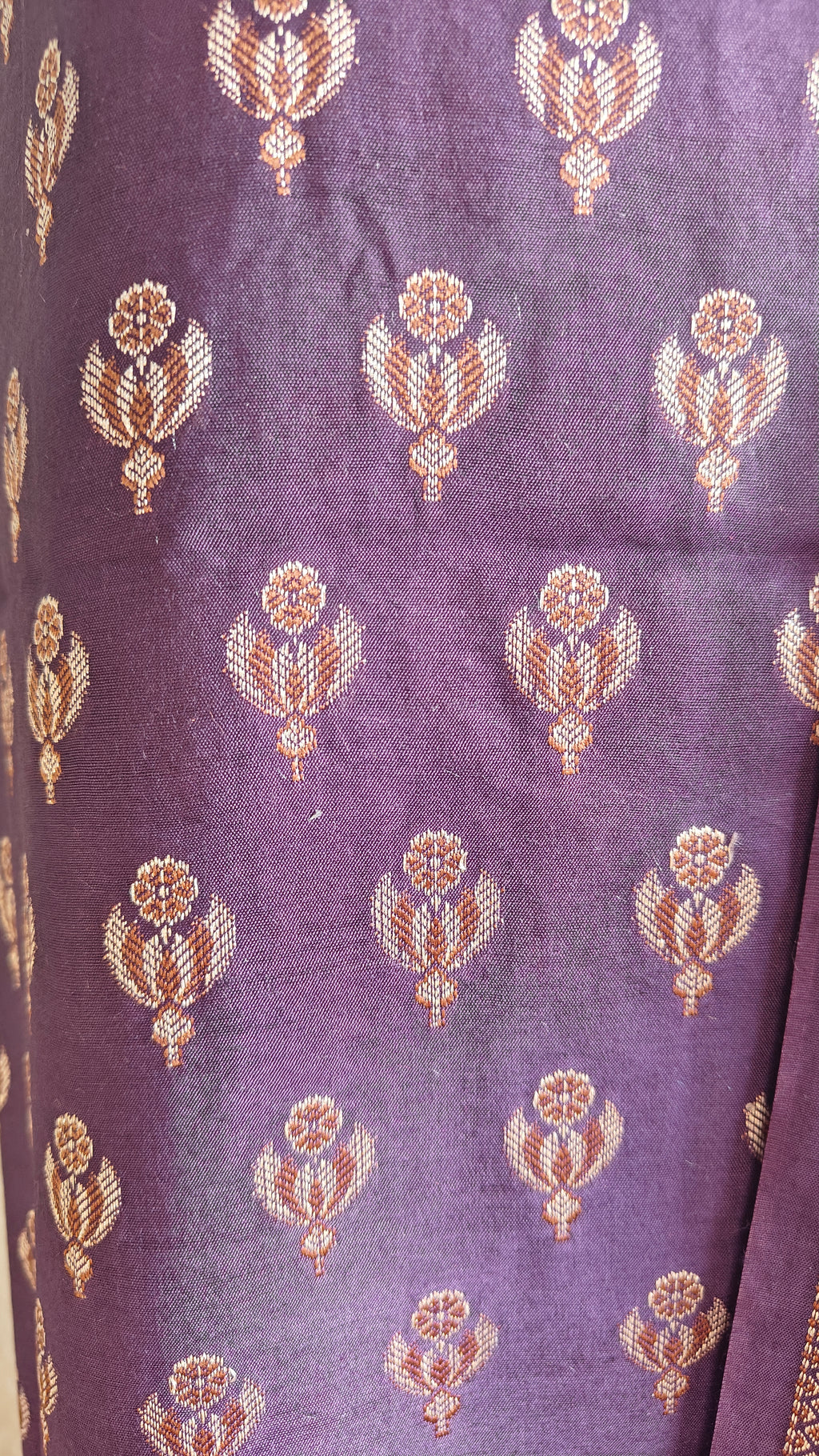 Soft Purple Mulmul Cotton 3-Piece Suit Set