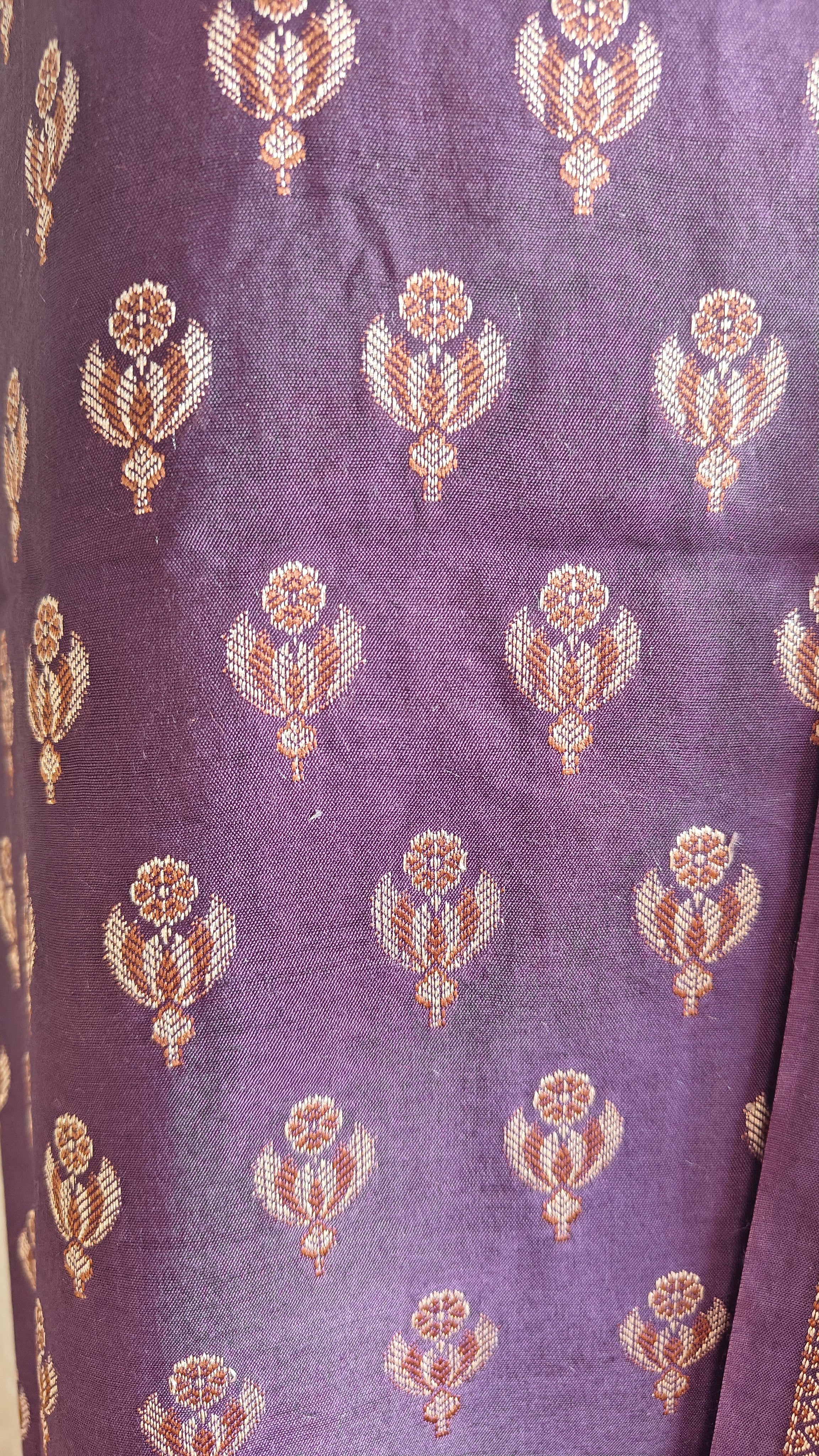 Soft Purple Mulmul Cotton 3-Piece Suit Set
