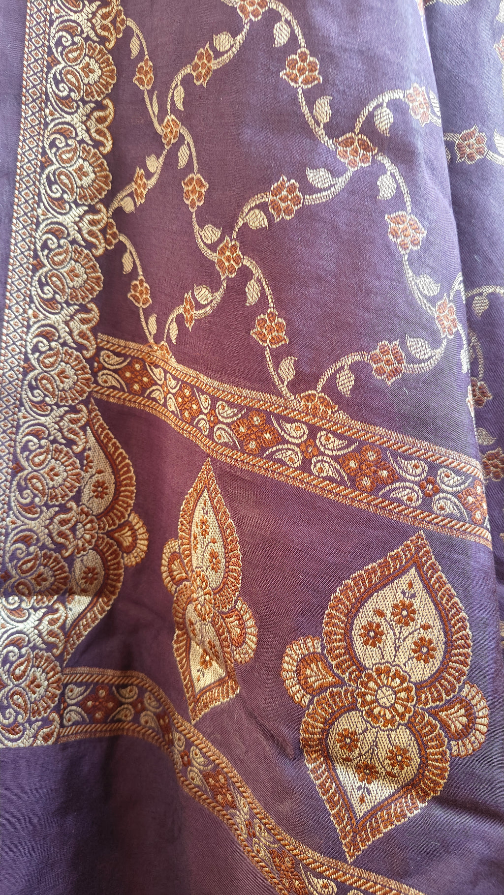 Soft Purple Mulmul Cotton 3-Piece Suit Set