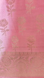 Banarasi Pink Silk Suit