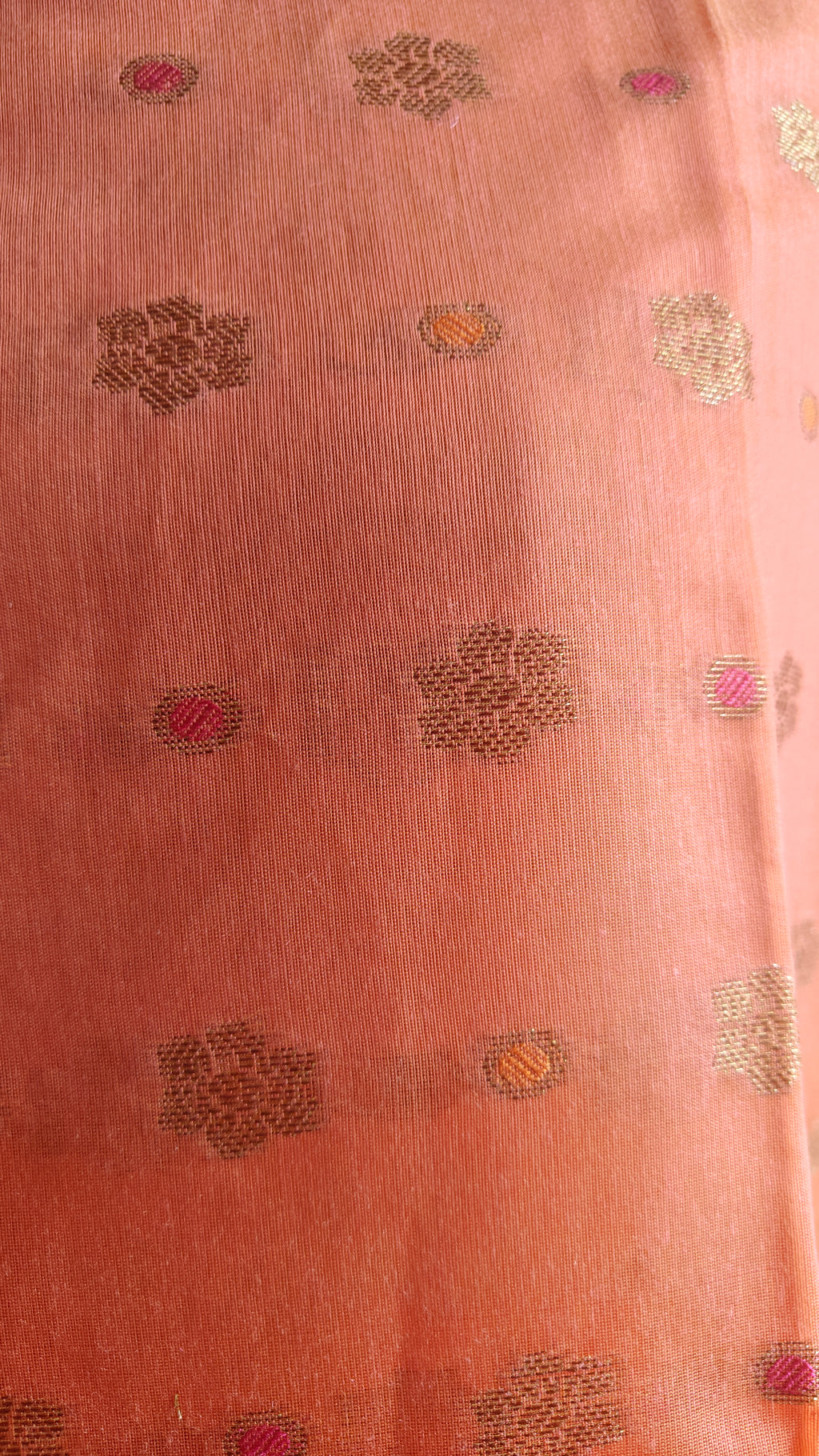 Rust Cotton 3-Piece Suit – Comfortable Summer Wear