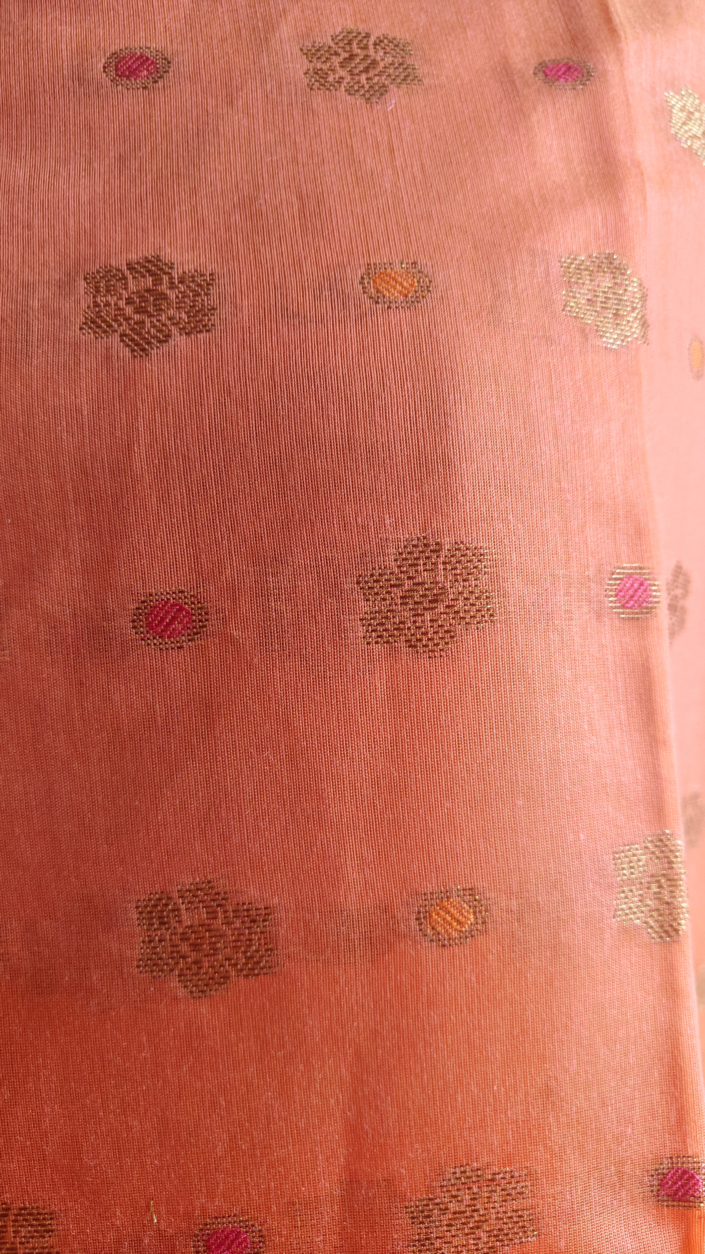 Rust Cotton 3-Piece Suit – Comfortable Summer Wear
