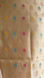 Mulmul Cotton Peach Booti suit