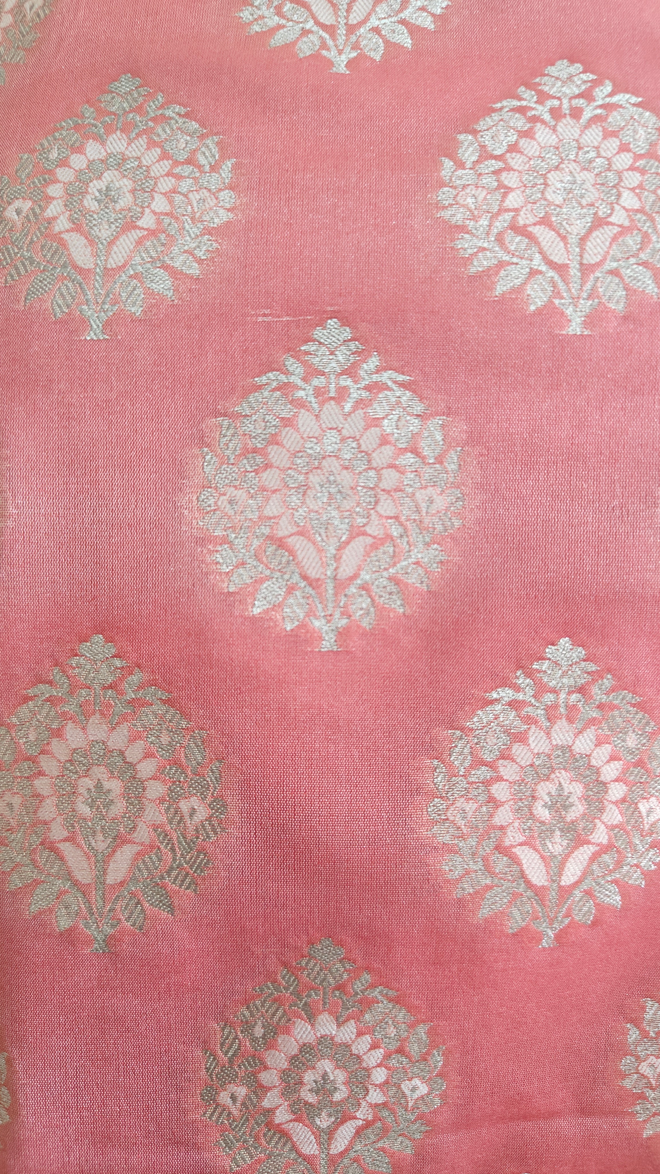 Pink Color Premium Silk 3-Piece Suit with Silver Zari & Heavy Dupatta
