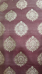 Wine Color Premium Silk 3-Piece Suit with Silver Zari & Heavy Dupatta