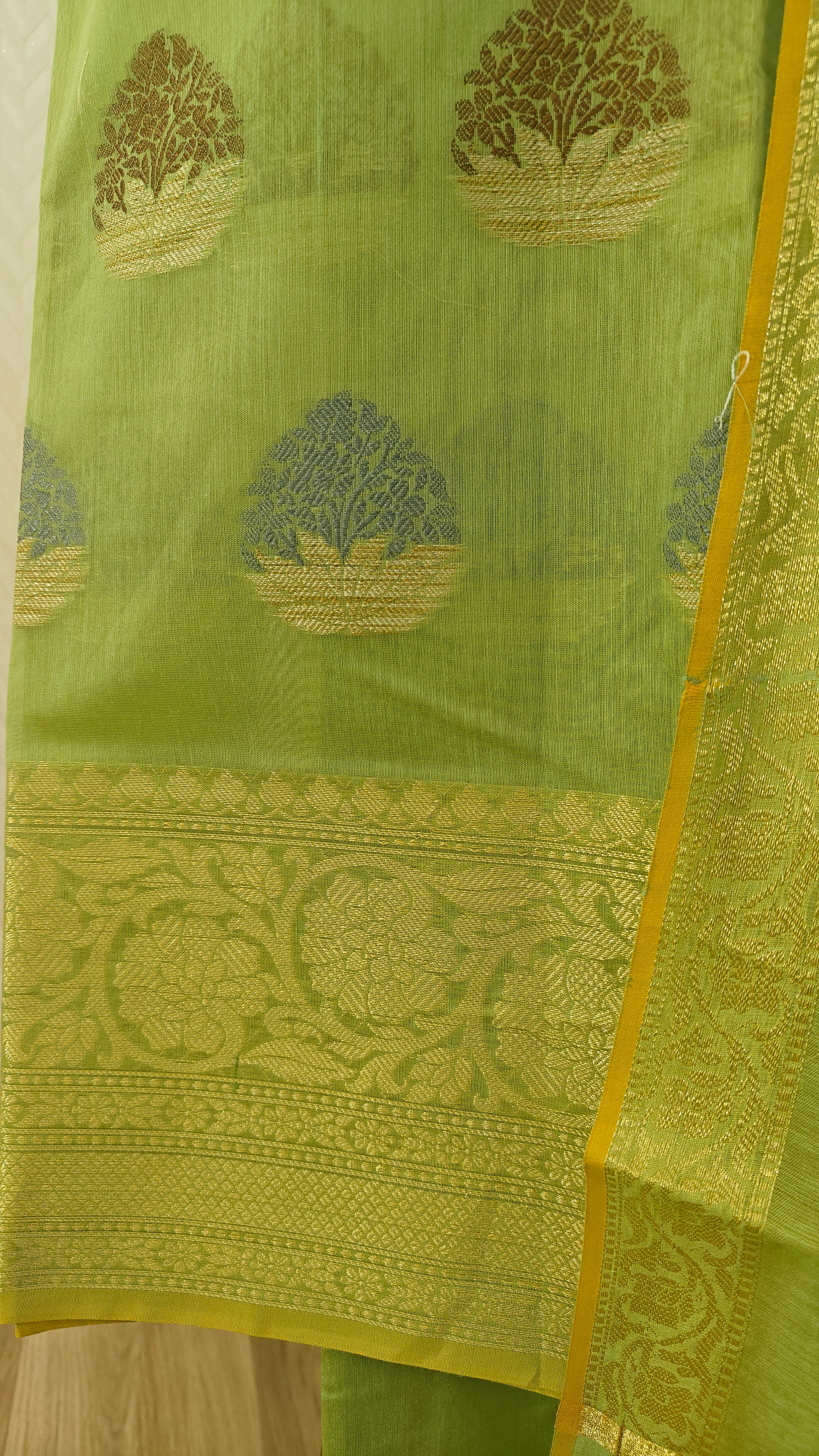 Light Green Cotton Suit