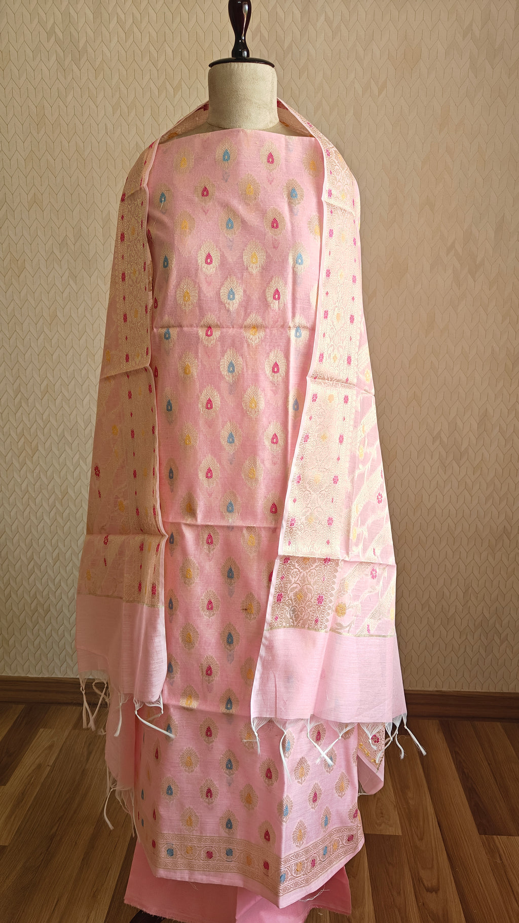 Cotton Pink Small booti suit