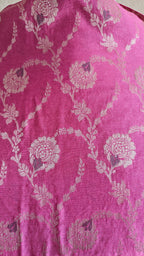 Soft Pink Mulmul Jaal overall Cotton 3-Piece Suit Set