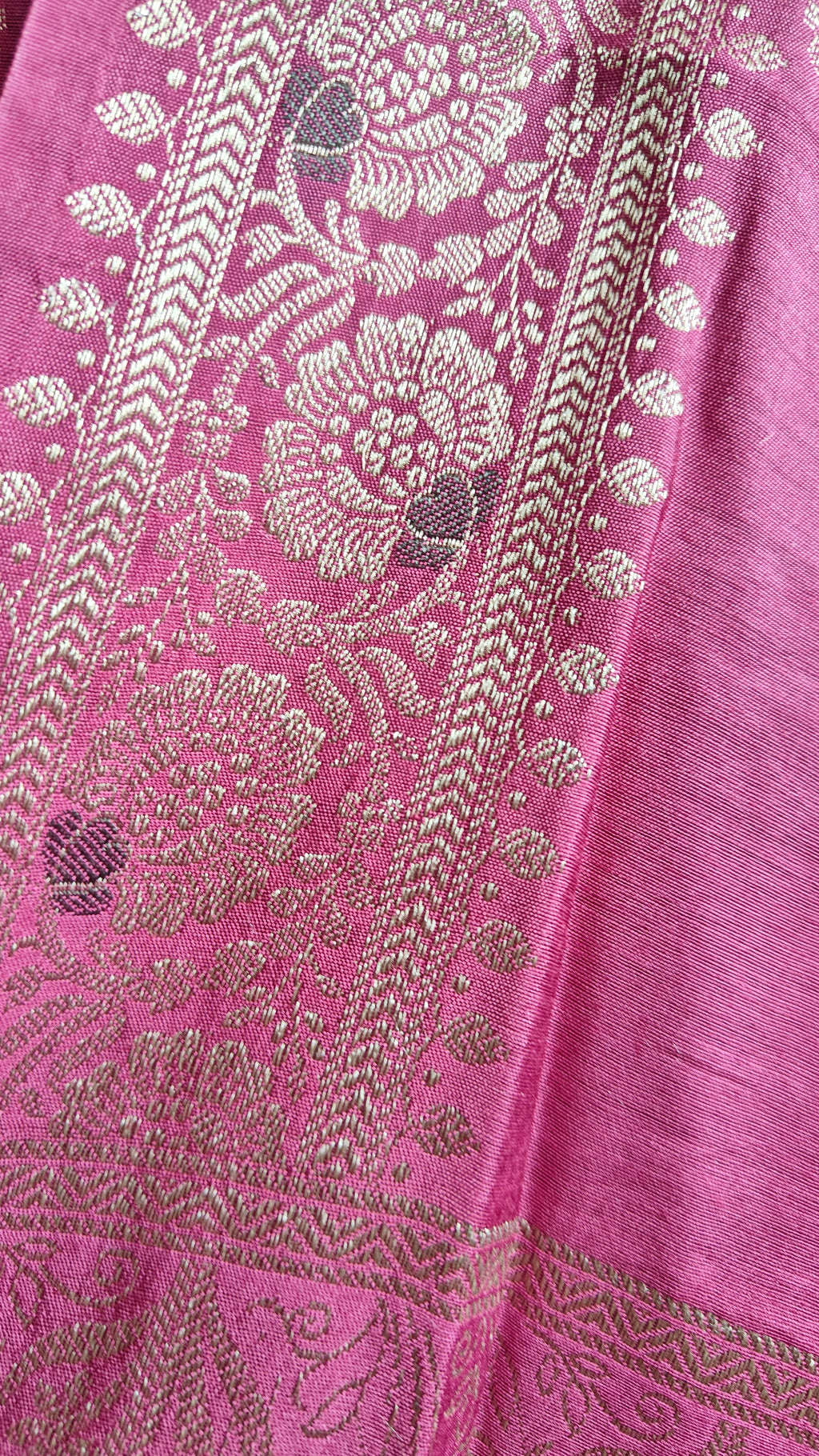 Soft Pink Mulmul Jaal overall Cotton 3-Piece Suit Set