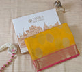 Yellow Organza Saree with Booti zari Work