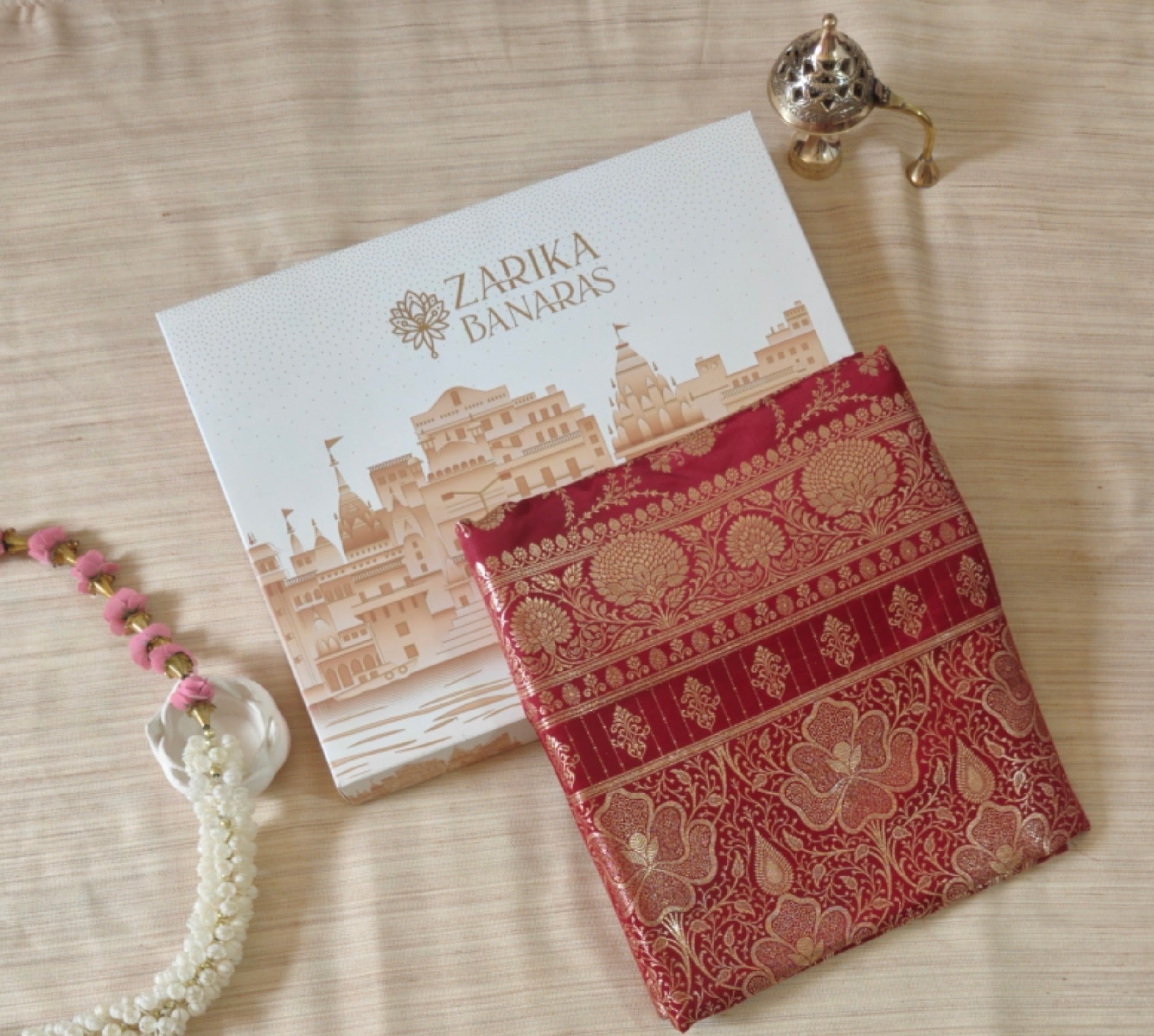 Royal Red Katan Silk Saree