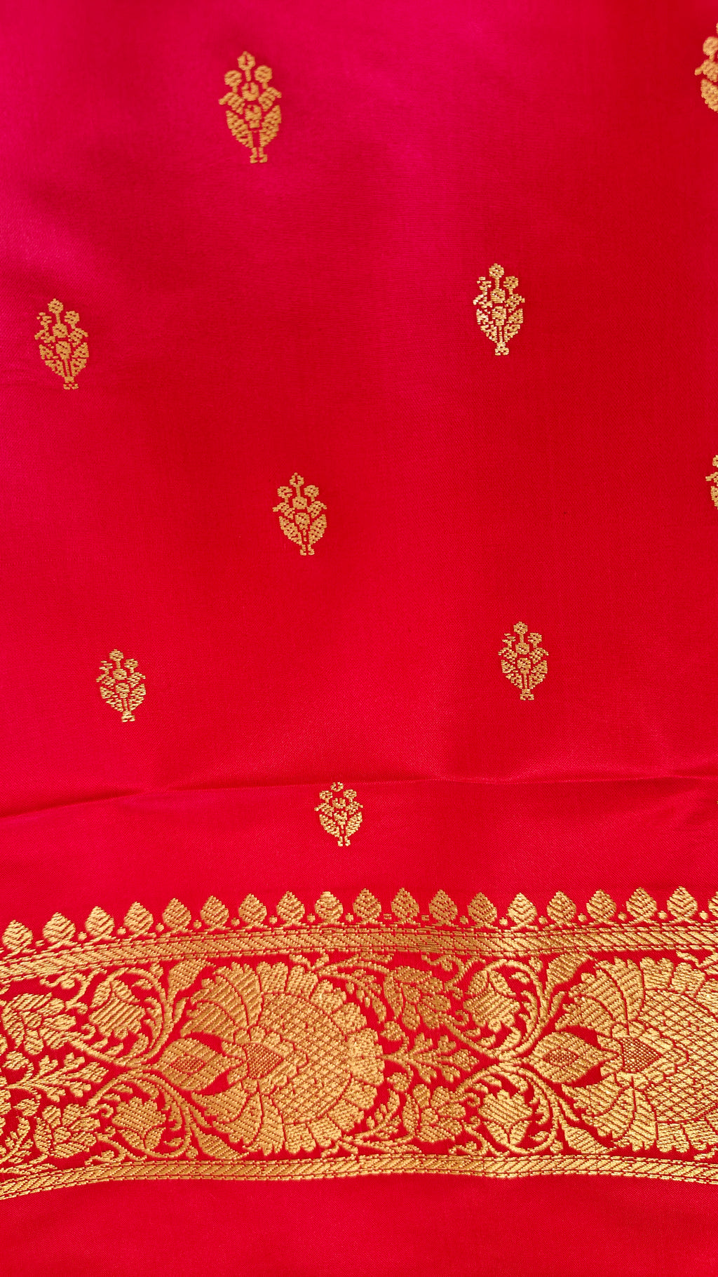 Premium Dark Pink Katan Silk Suit with Booti Work
