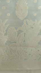 Light Grey Banarasi Linen Suit