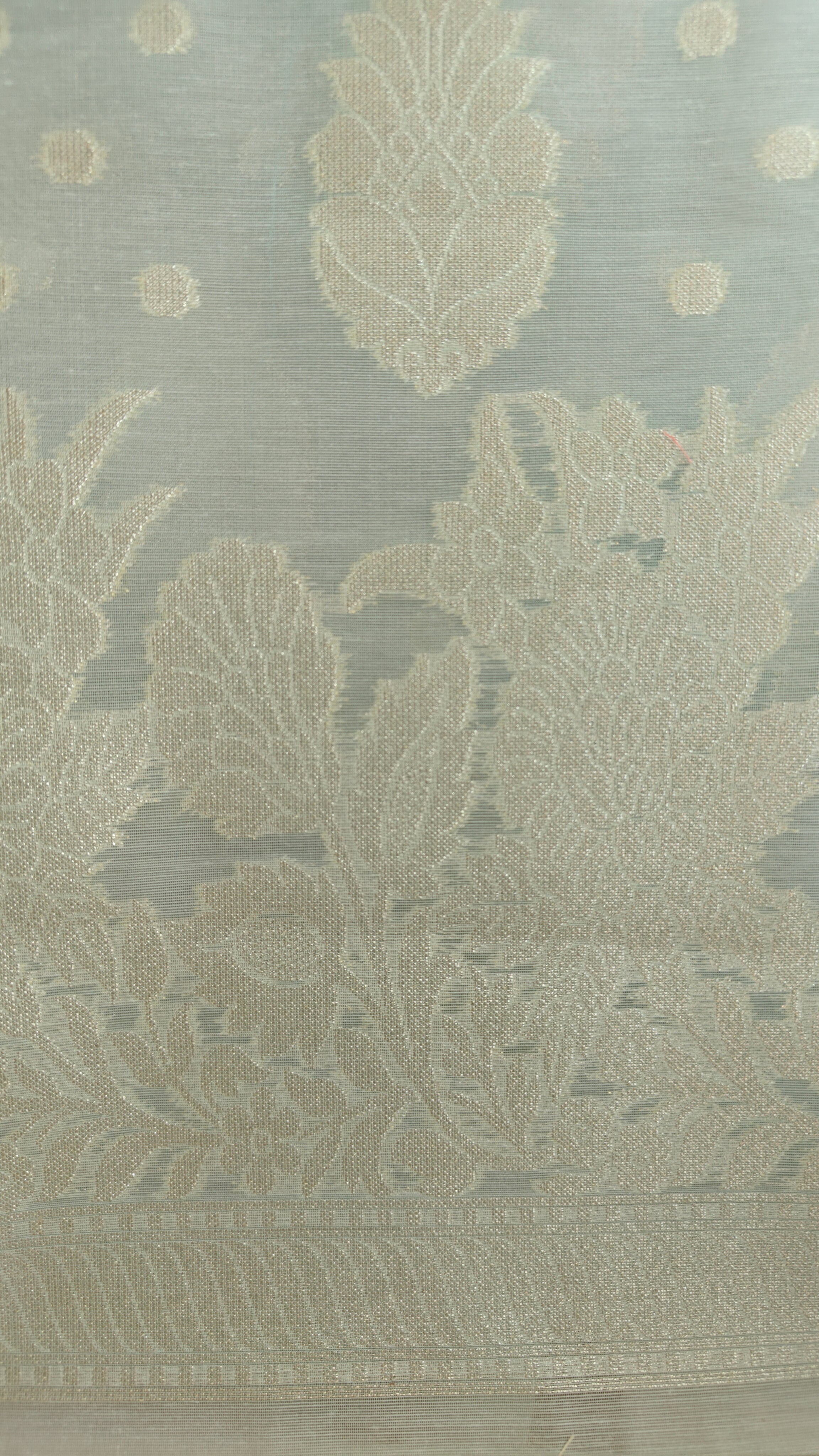 Light Grey Banarasi Linen Suit