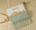 Pastel Green Saree with Delicate Booti