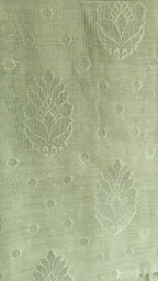 Pista Green Banarasi Linen Suit