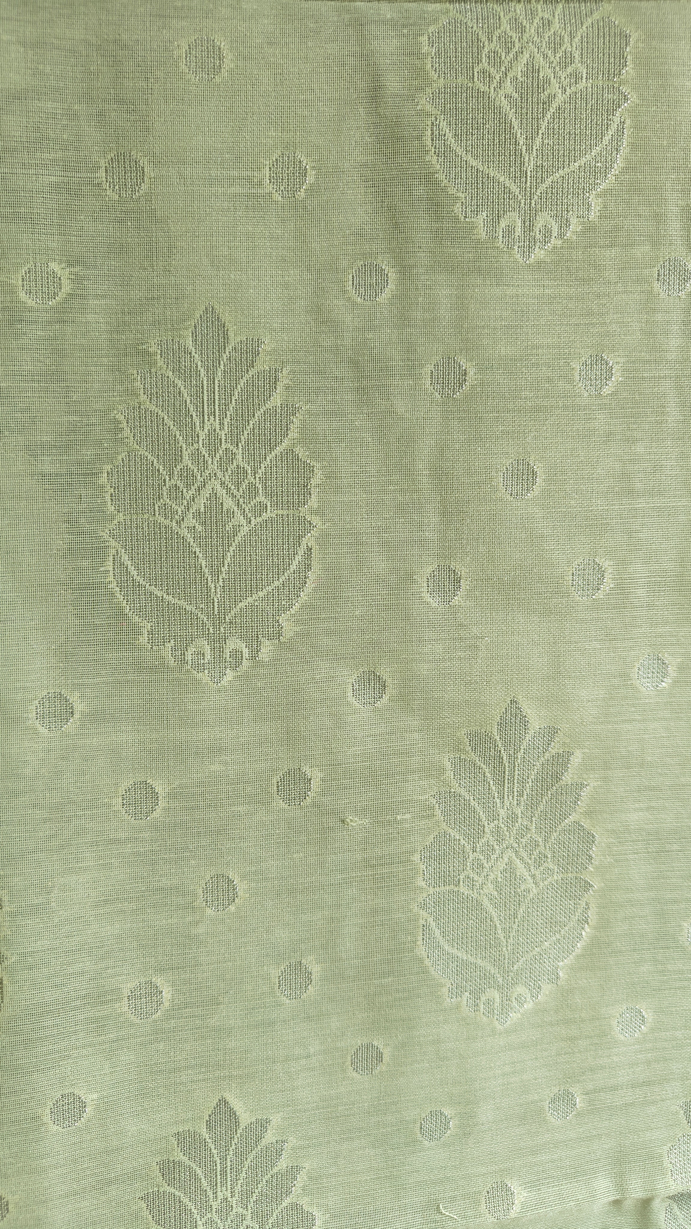 Pista Green Banarasi Linen Suit