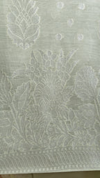 Pista Green Banarasi Linen Suit