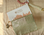 Pastel Green Silver Zari Saree