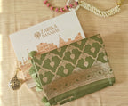 Pastel green Banarasi Jaal Saree