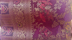 Purple Banarasi Silk Saree with Birds Jaal Work