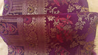 Purple Banarasi Silk Saree with Birds Jaal Work