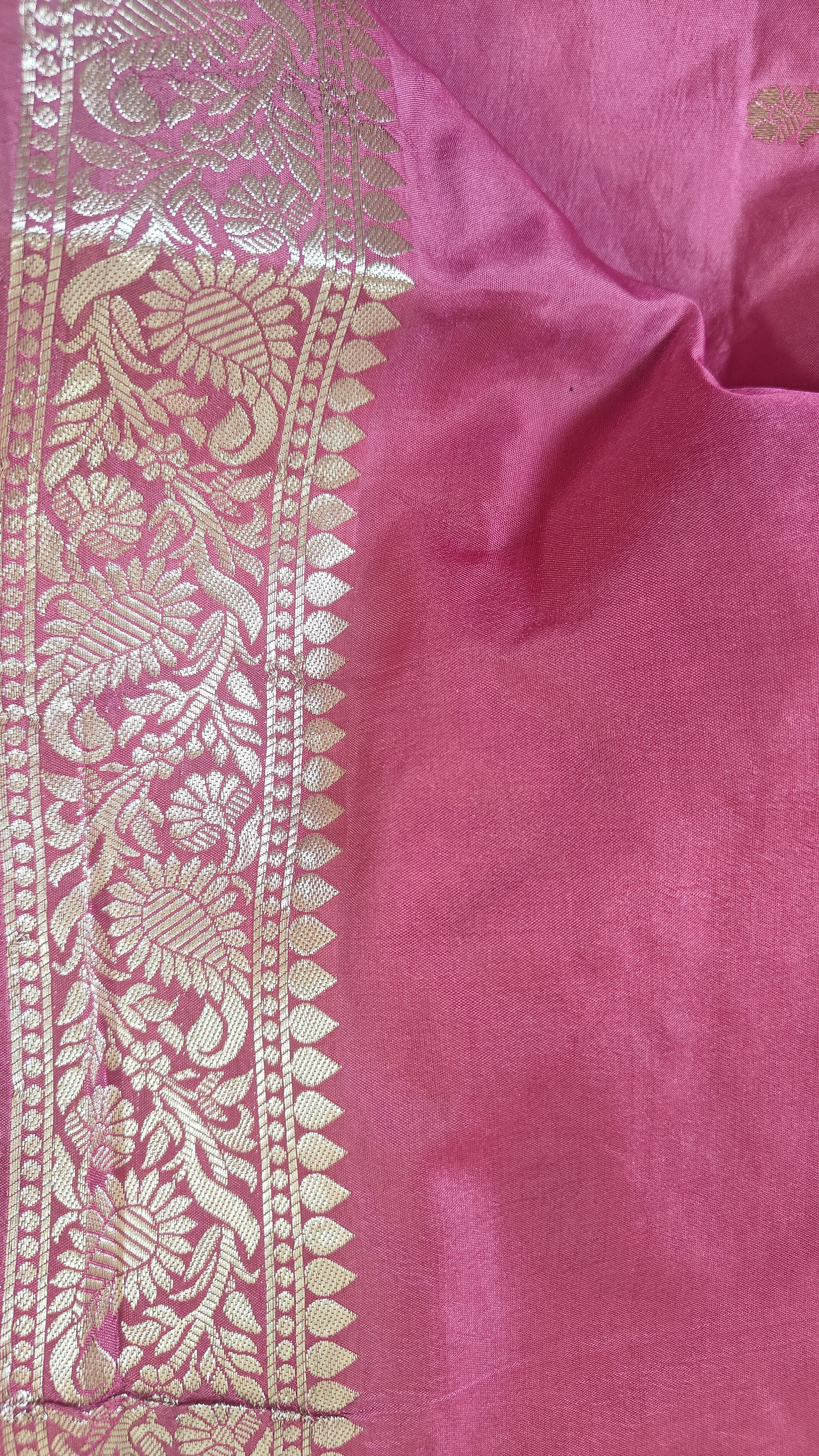Designer Saree in Soft Butter Crepe with Elegant Drape & Rich Swarovski detailing