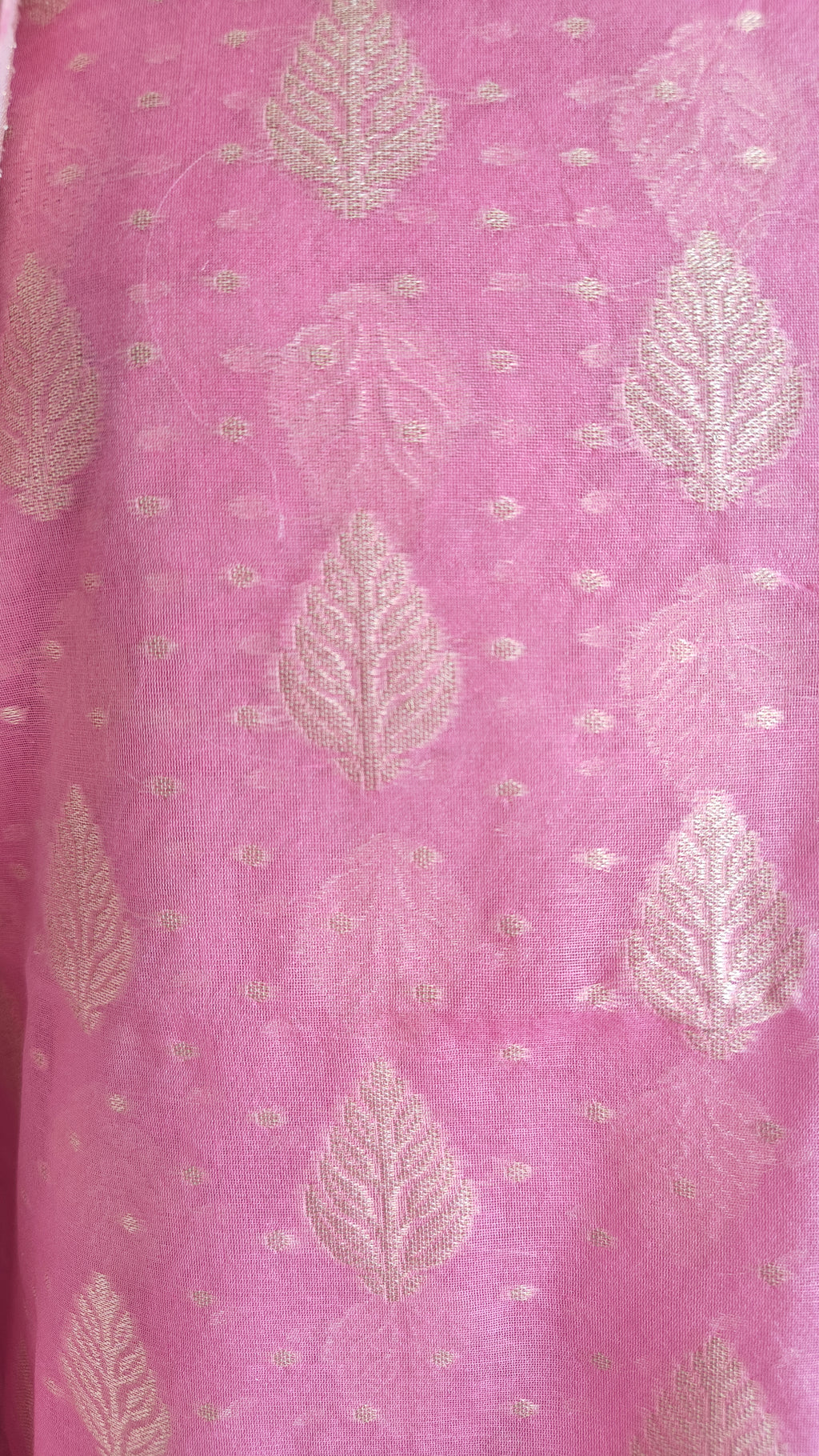 Light Pink Banarasi premium Linen Suit