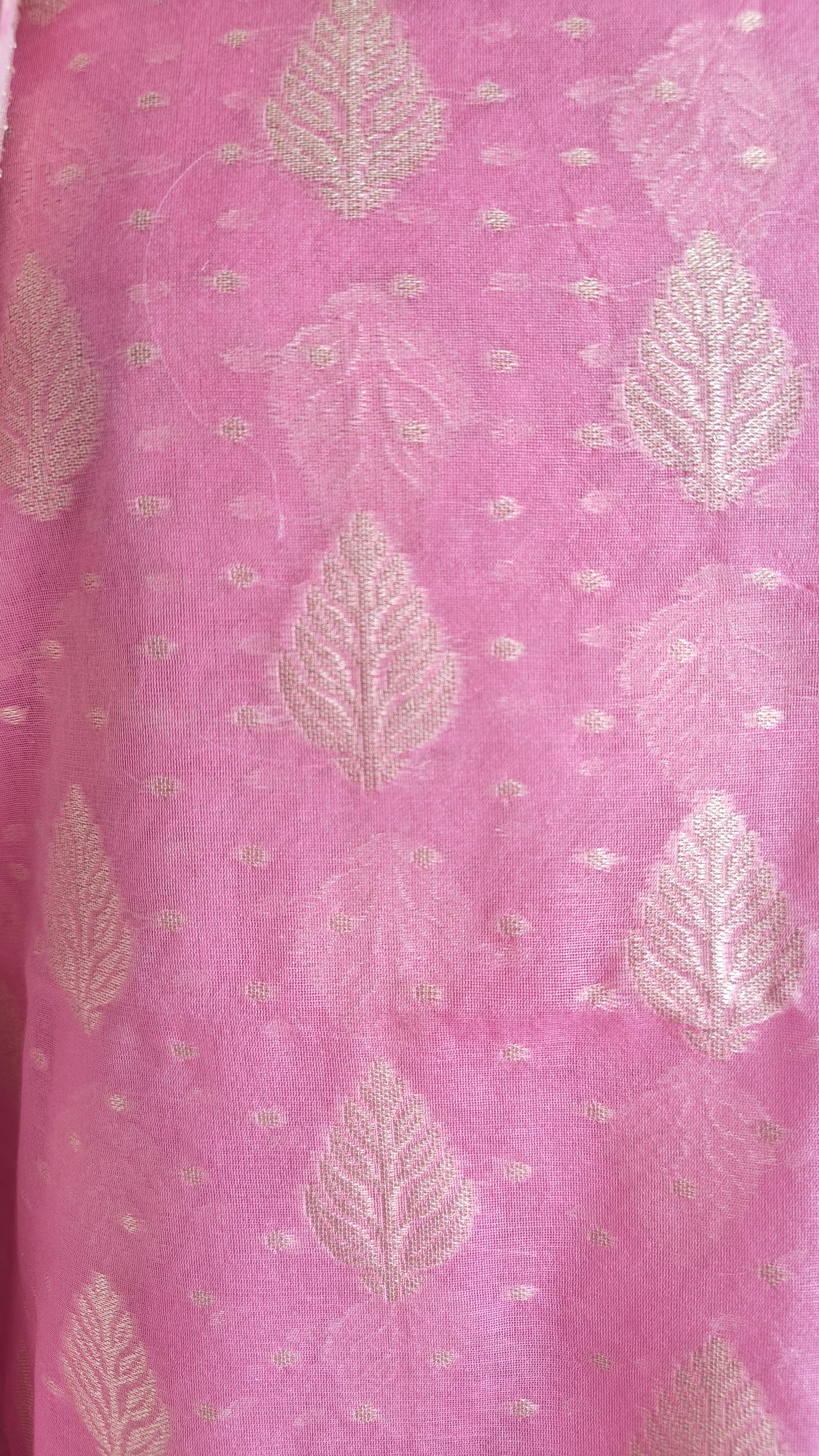 Light Pink Banarasi premium Linen Suit