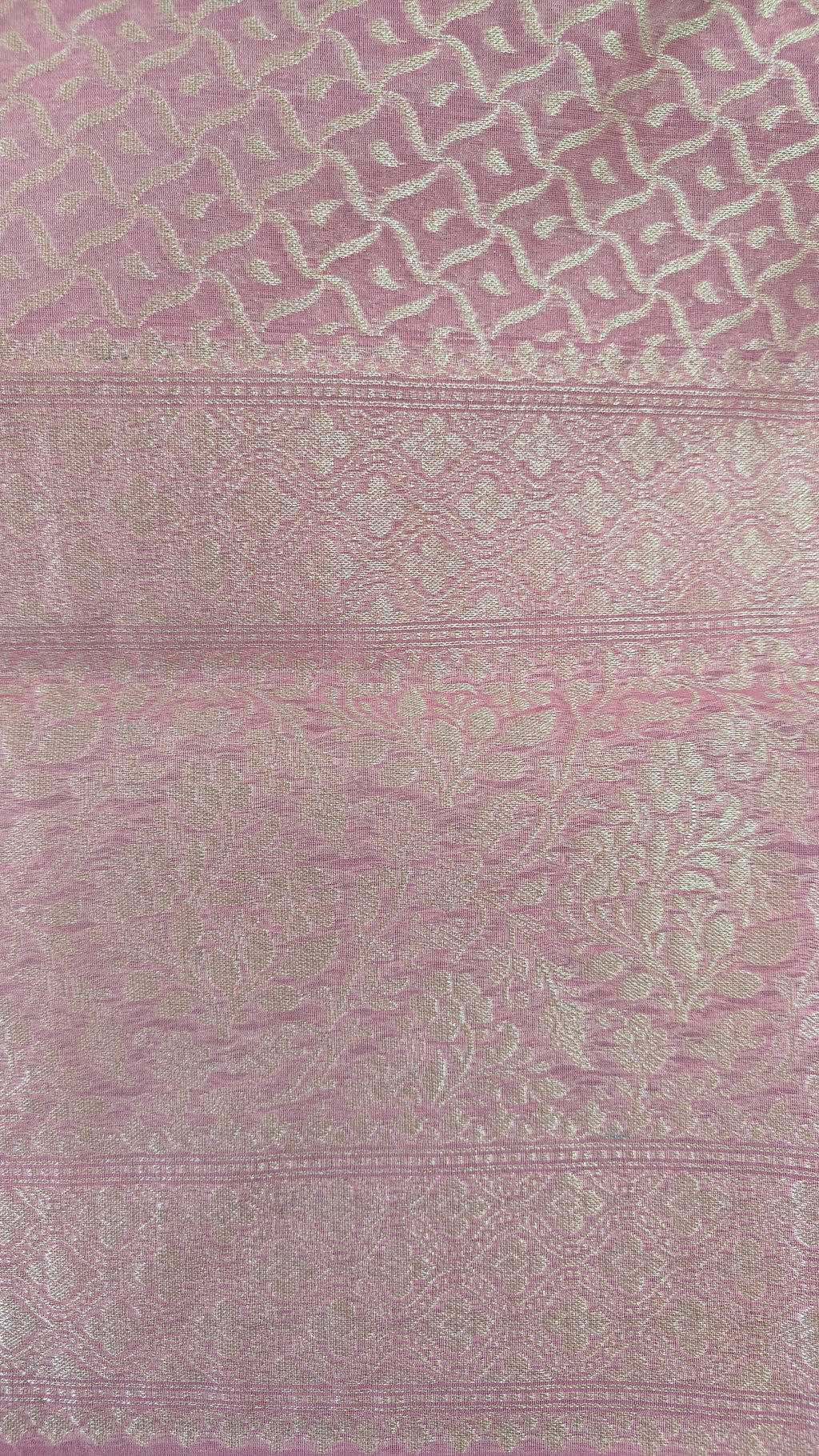 Light Pink Banarasi premium Linen Suit