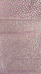 Light Pink Banarasi premium Linen Suit